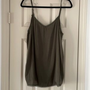 Green camisole blouse